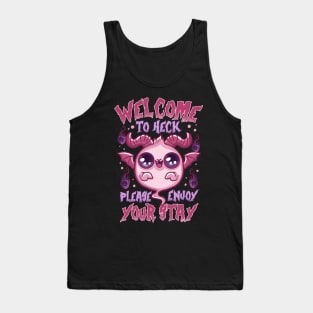 Halloween Welcome To Heck Funny Tank Top